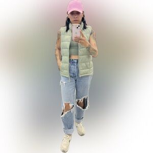 Love Tree Silver Puffer Vest